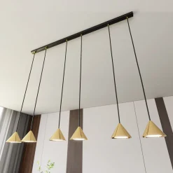 Riippuvalaisin Elit, 6-lamppuinen, kultainen, metalli