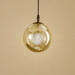Riippuvalaisin Glassy, musta, grafiitti, lasi, Ø 14 cm, E14