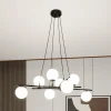 Riippuvalaisin Glassy, ristikkäin, 8-lamppuinen, lasi opaalinen