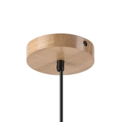 Riippuvalaisin Harmony, Ø 14 cm, valkoinen/tammi, lasi/puu