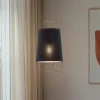 Riippuvalaisin Lantern small, tekstiili, metalli, musta
