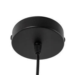 Riippuvalaisin Lantern small, tekstiili, metalli, musta