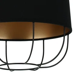 Riippuvalaisin Lantern small, tekstiili, metalli, musta