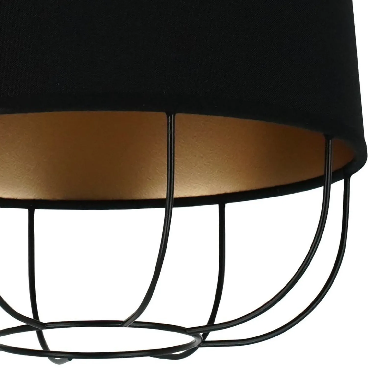 Riippuvalaisin Lantern small, tekstiili, metalli, musta