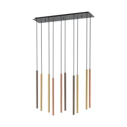 Riippuvalaisin Laser, 10-lamppuinen, monivärinen, metalli, G9