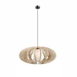 Riippuvalaisin Modern A L puusäleillä, Ø 60 cm