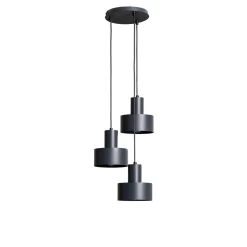 Riippuvalaisin Rif 3, antrasiitti, pyöreä, 3-lamppuinen, Ø 33 cm