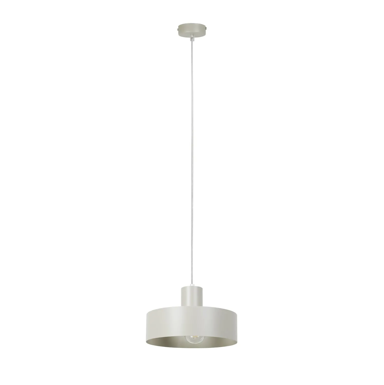Riippuvalaisin Rif M, taupe, 1-lamppuinen, Ø 25 cm, teräs