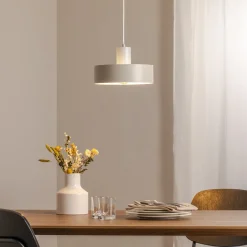 Riippuvalaisin Rif M, taupe, 1-lamppuinen, Ø 25 cm, teräs