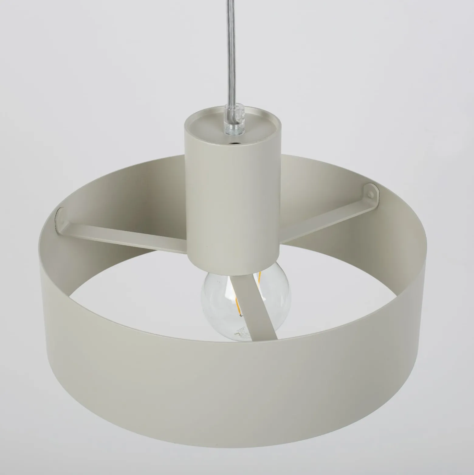 Riippuvalaisin Rif M, taupe, 1-lamppuinen, Ø 25 cm, teräs