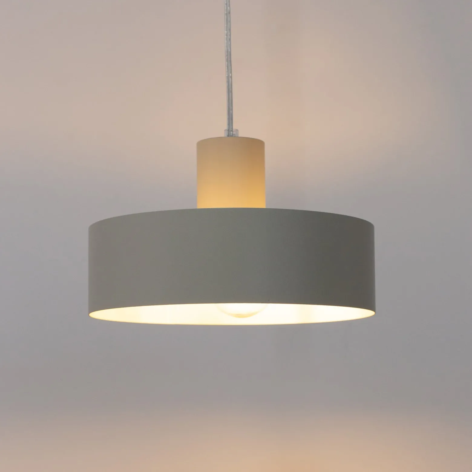 Riippuvalaisin Rif M, taupe, 1-lamppuinen, Ø 25 cm, teräs