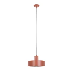 Riippuvalaisin Rif M, tiilenpunainen, 1-lamppuinen, Ø 25 cm, teräs