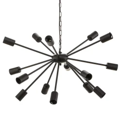 Riippuvalaisin Rod Black XV, musta, 15-liekkinen