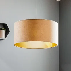 Riippuvalaisin Salina, beige/kulta Ø 50 cm