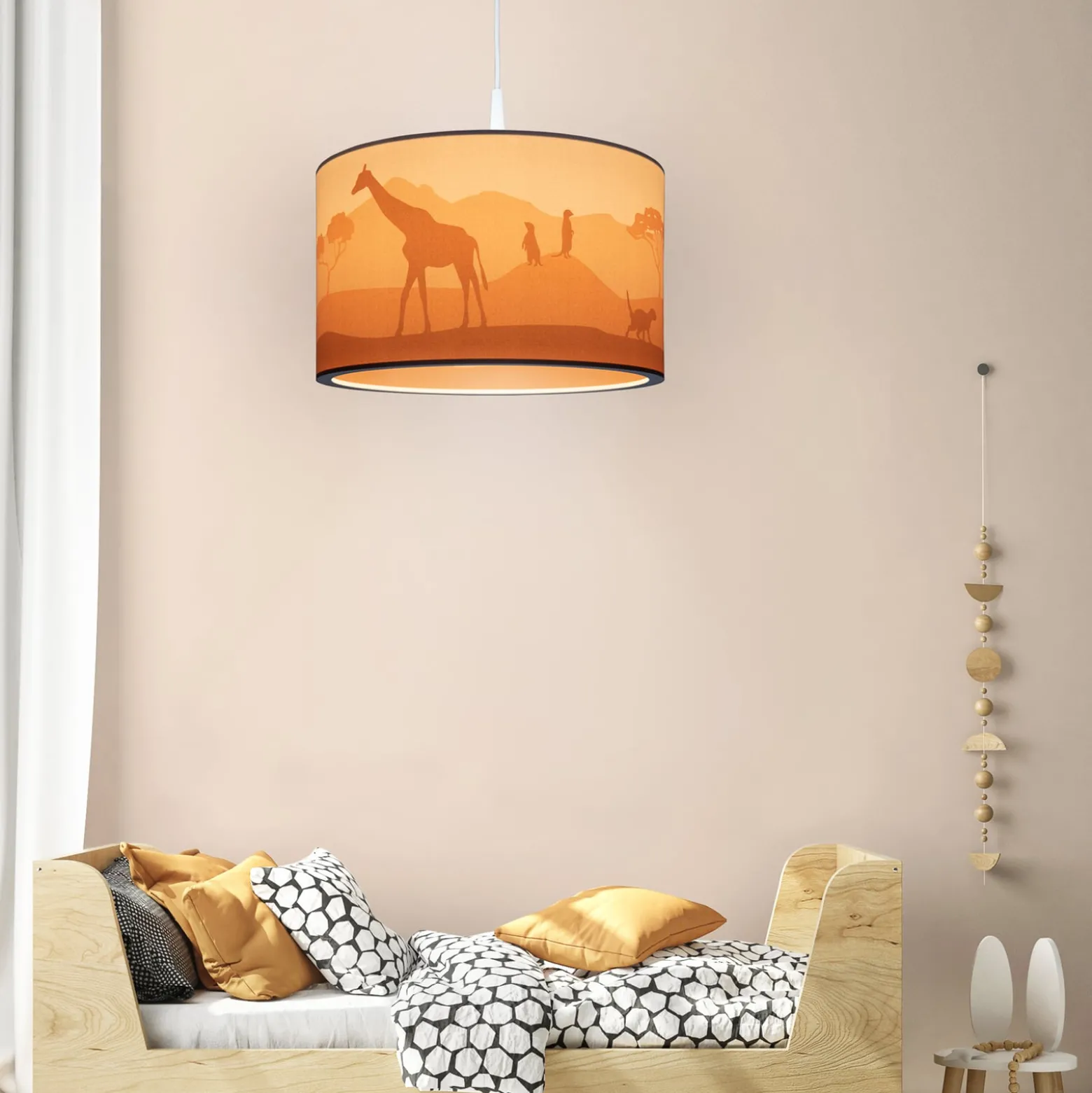 Riippuvalaisin 25/40 Scandi Savanne, Ø 38 cm, oranssi, E27