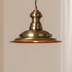Riippuvalaisin Sivani MR-637, antiikkikulta, metalli, Ø 39 cm