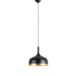 Riippuvalaisin Sivani MR-826, musta/kulta, metalli, Ø 30 cm