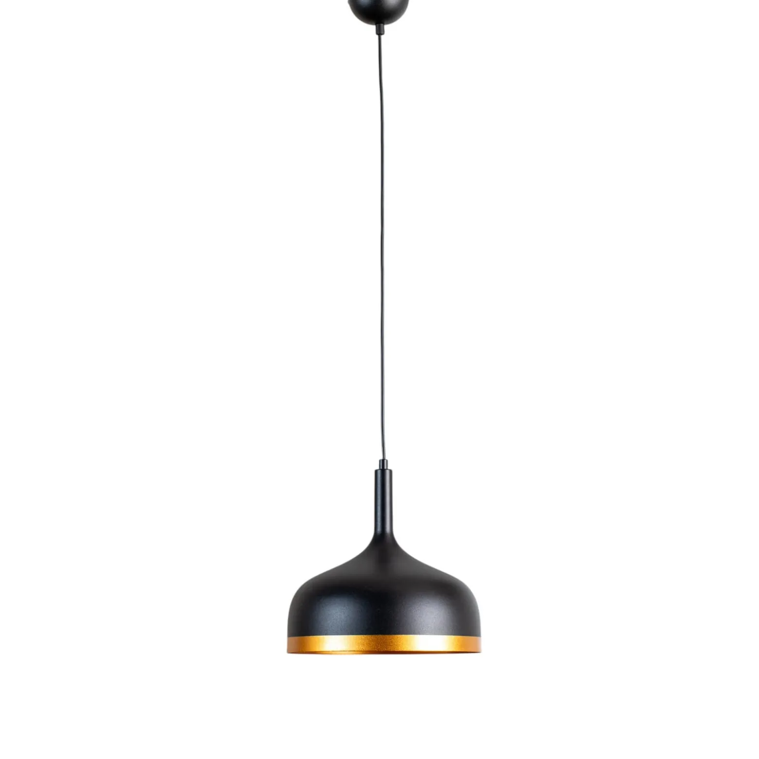 Riippuvalaisin Sivani MR-826, musta/kulta, metalli, Ø 30 cm