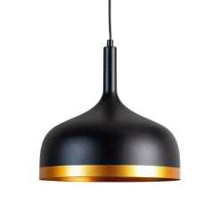 Riippuvalaisin Sivani MR-826, musta/kulta, metalli, Ø 30 cm