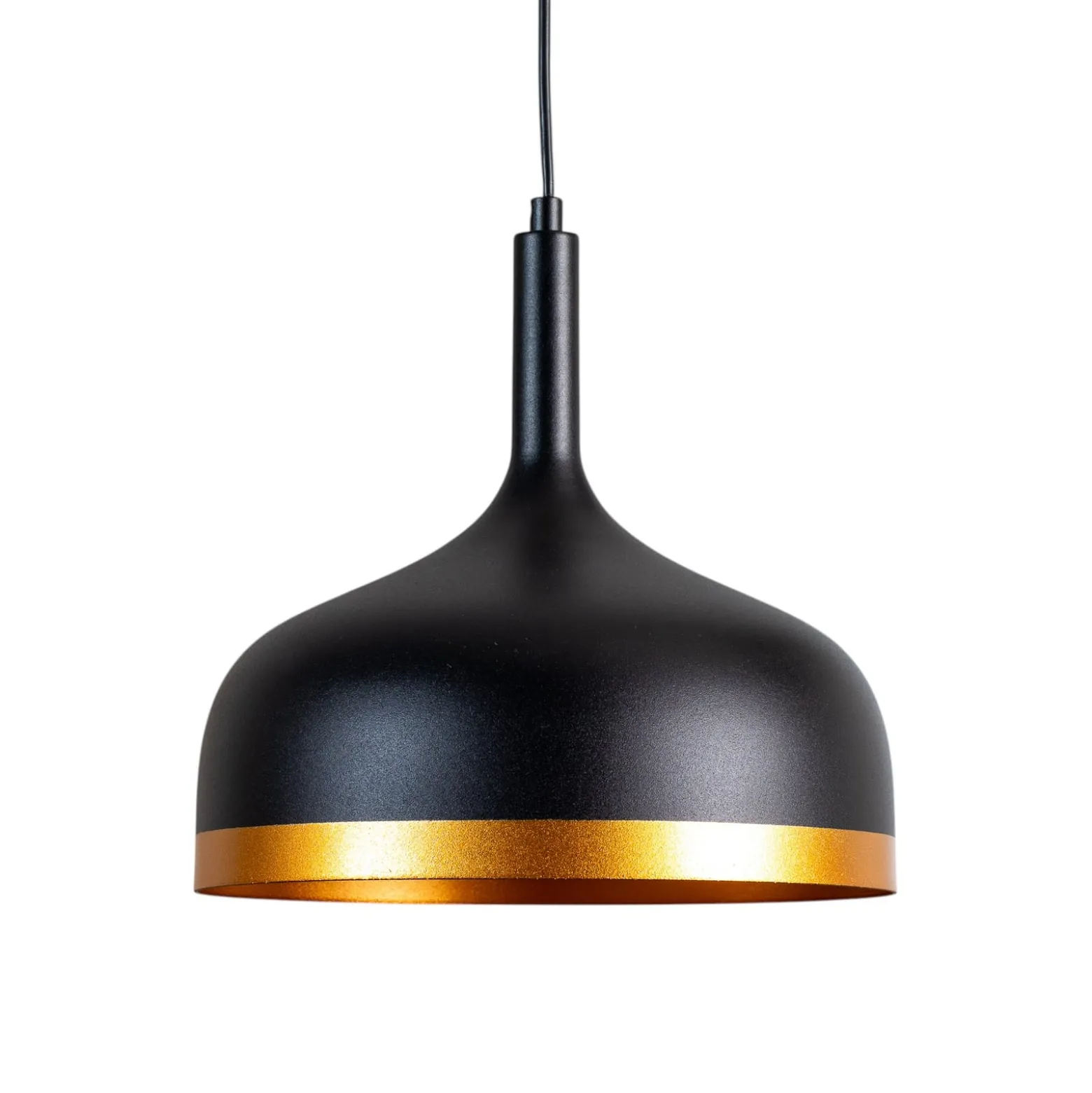 Riippuvalaisin Sivani MR-826, musta/kulta, metalli, Ø 30 cm
