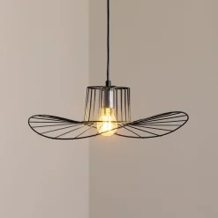 Riippuvalaisin Tel, musta, Ø 50 cm, metalli