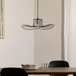 Riippuvalaisin Tel, musta, Ø 50 cm, metalli