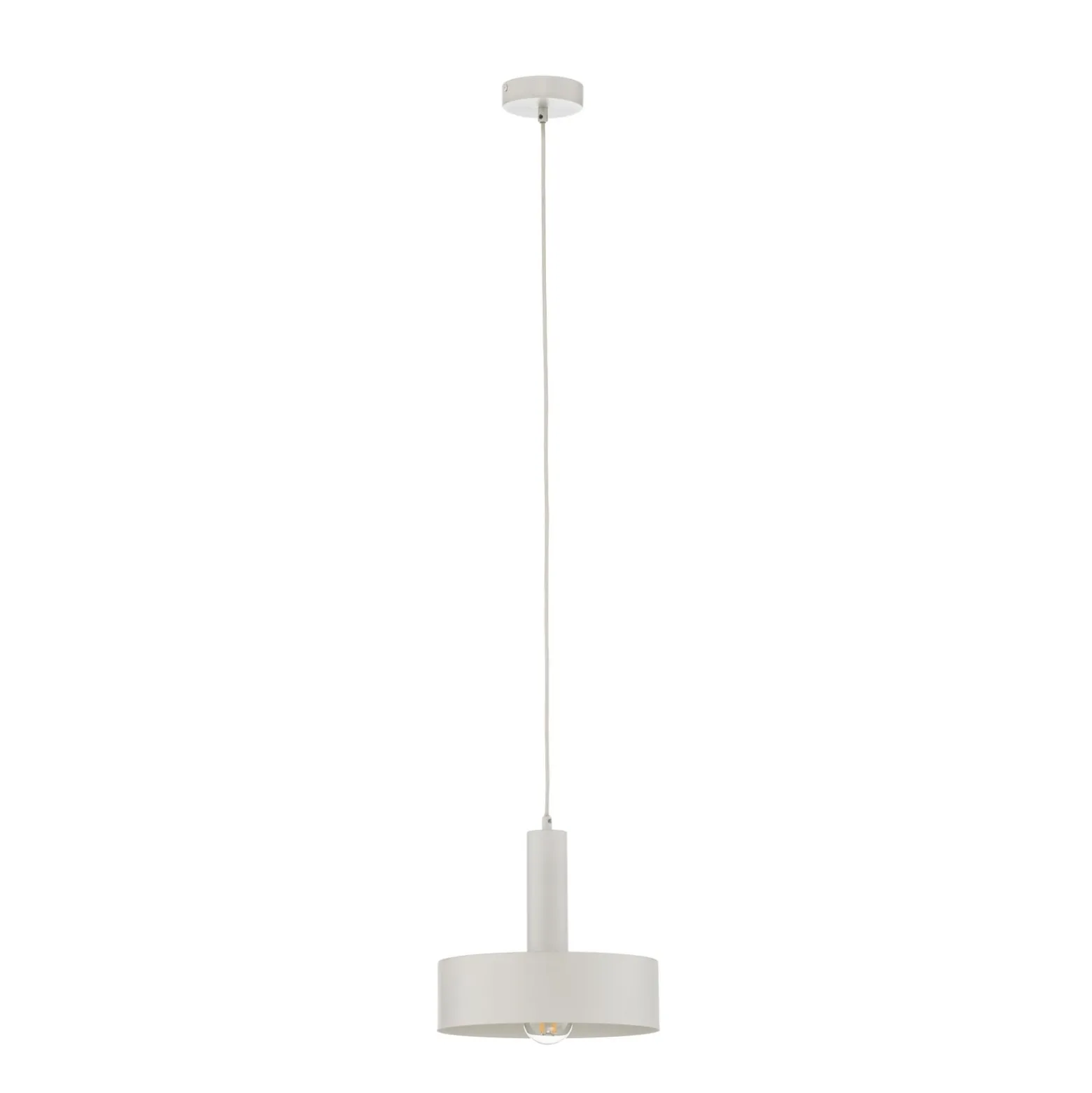 Riippuvalaisin Vitrum round, valkoinen, sylinterimäinen, Ø 27 cm