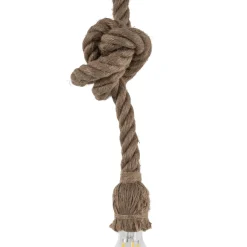 Riippuvalo AYD, beige, köysi, korkeus 70 cm, E27, käsintehty