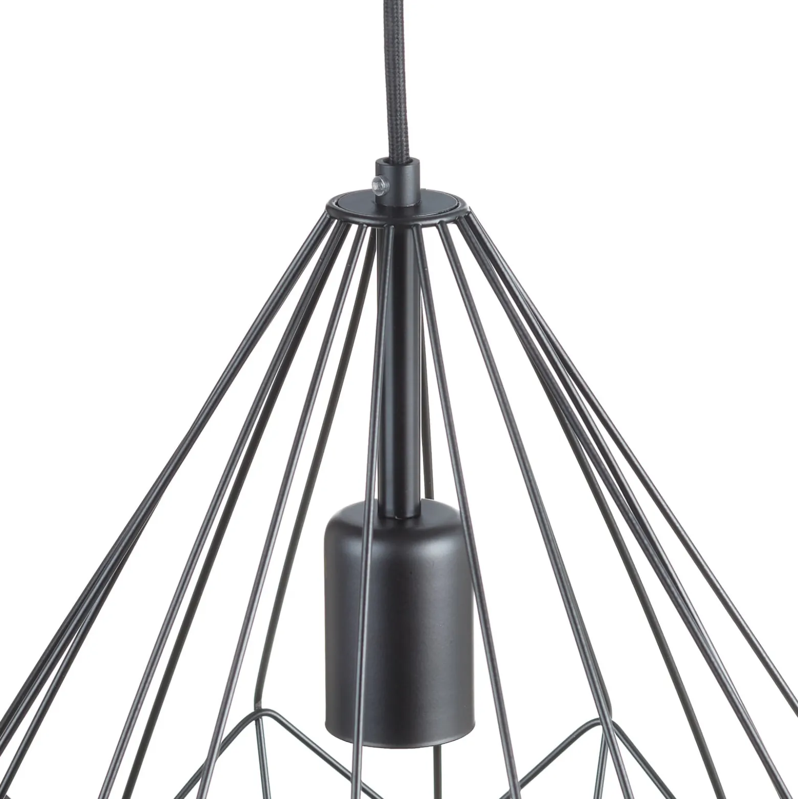 Riippuvalo Carlton, ristikkovarjostin, musta Ø31cm