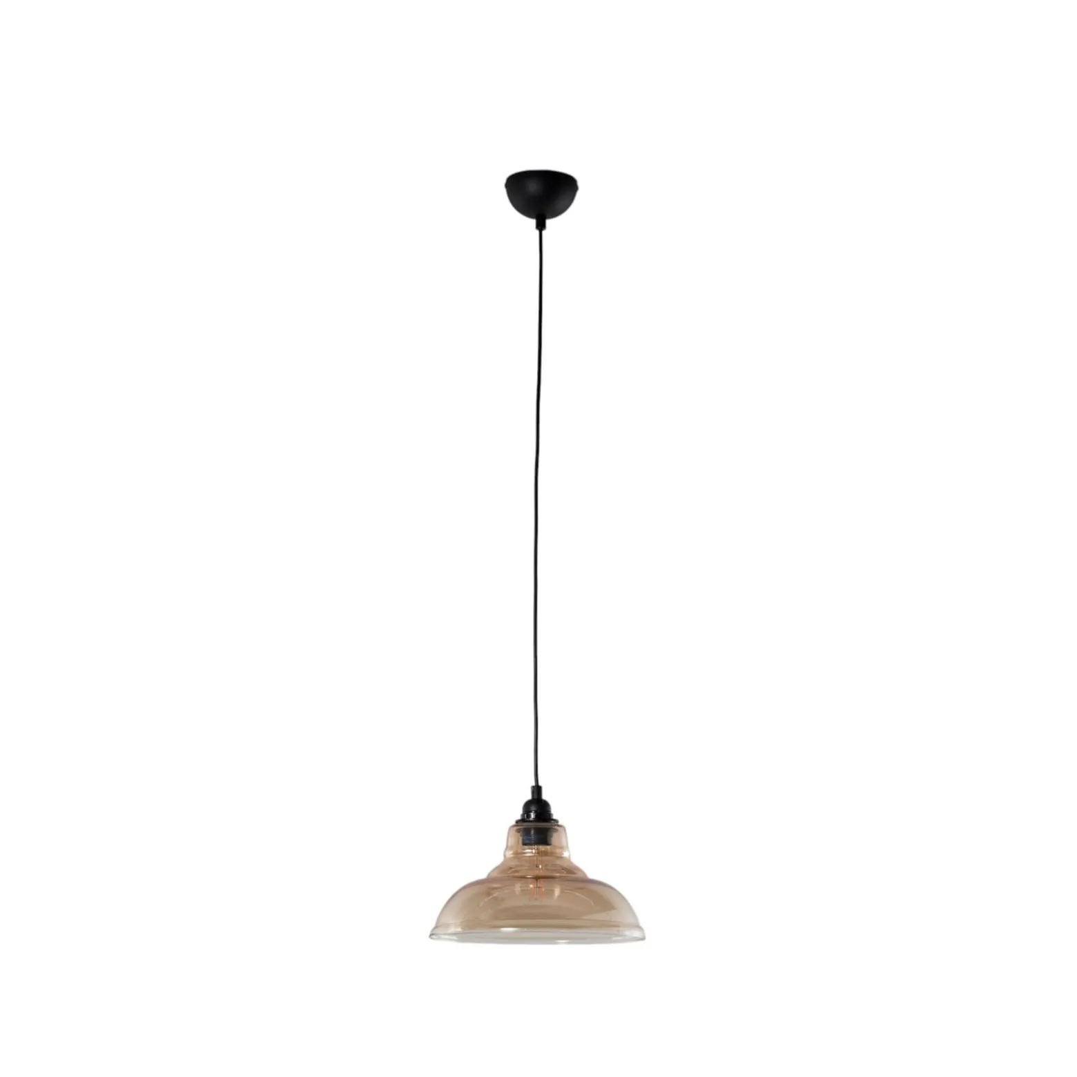 Riippuvalo Dilberay 327-S 1-lamppuinen keltainen/musta lasi Ø 28 cm