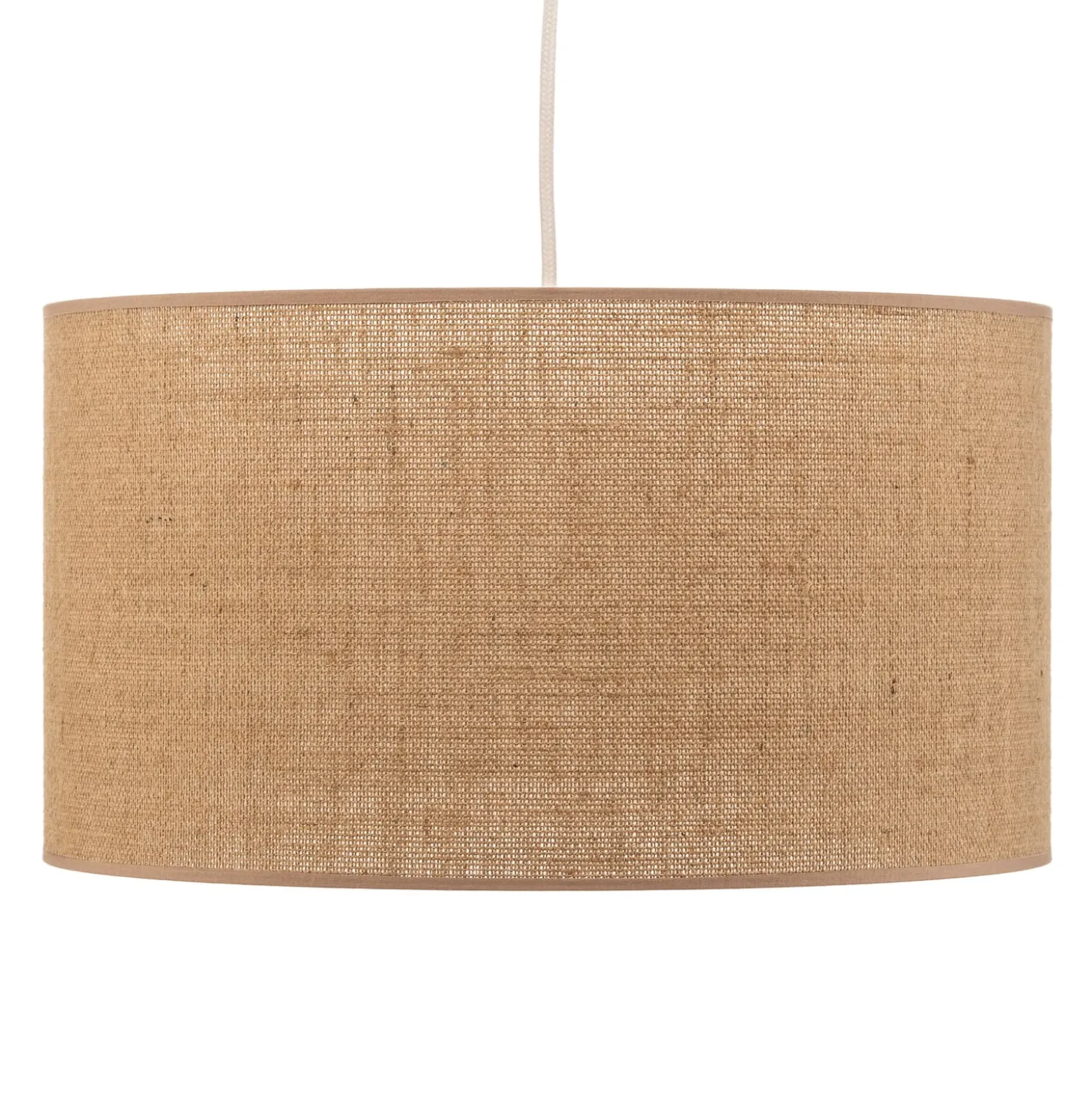Riippuvalo Jute sylinteri luonnonruskea Ø40cm 1-lamppuinen.