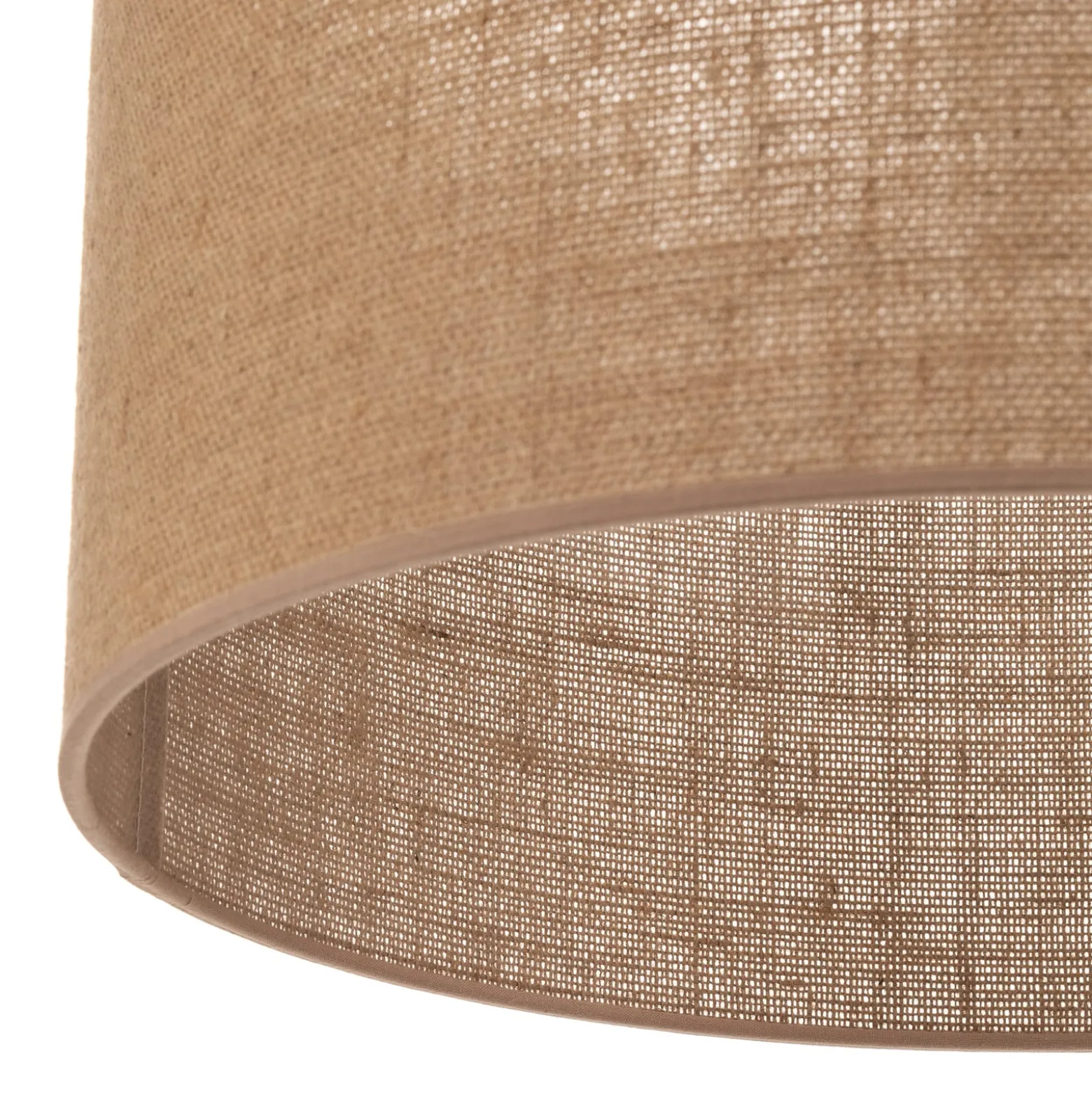 Riippuvalo Jute sylinteri luonnonruskea Ø40cm 1-lamppuinen.