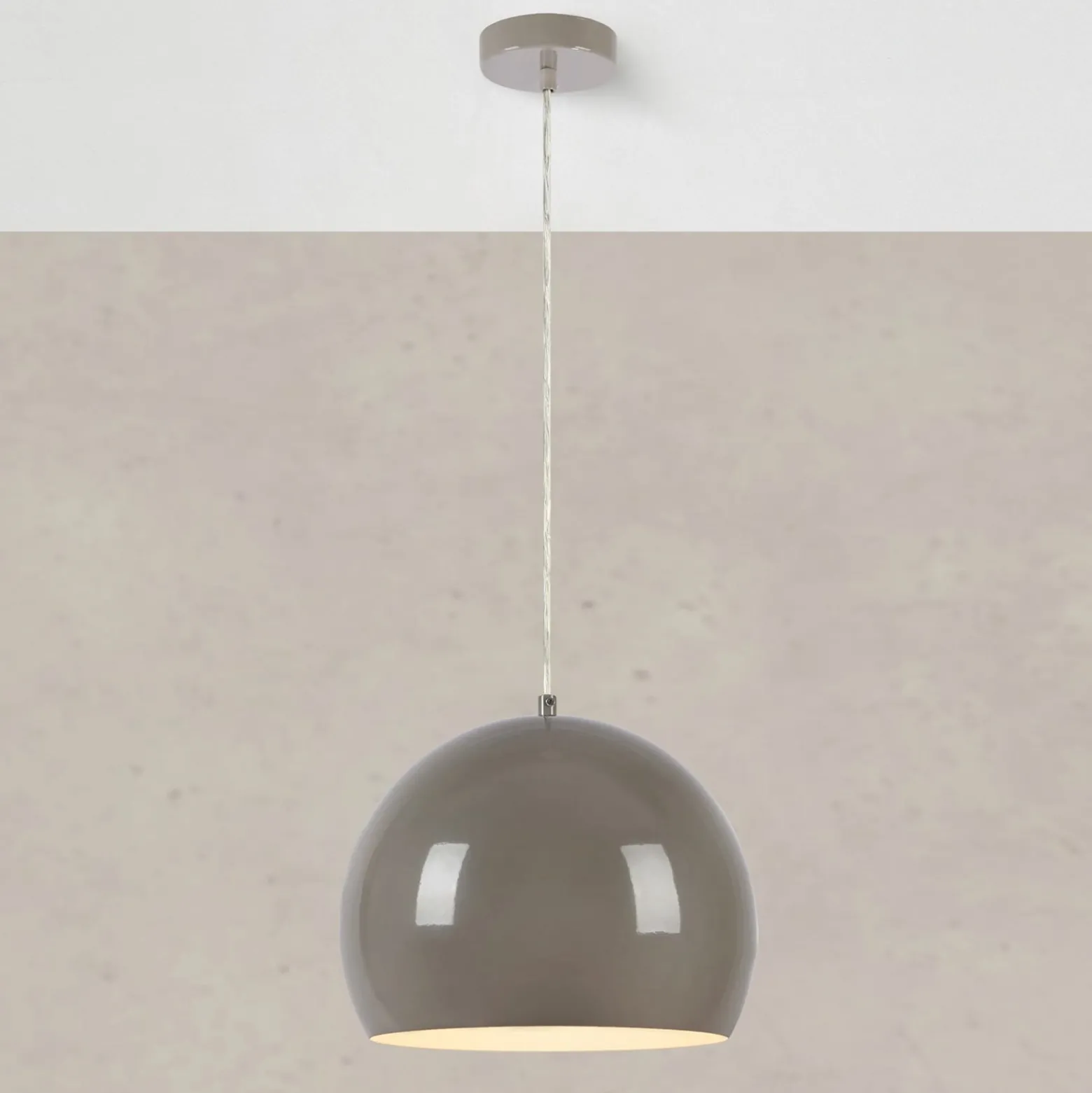 Riippuvalo Pop, Ø 28 cm, greige, metalli