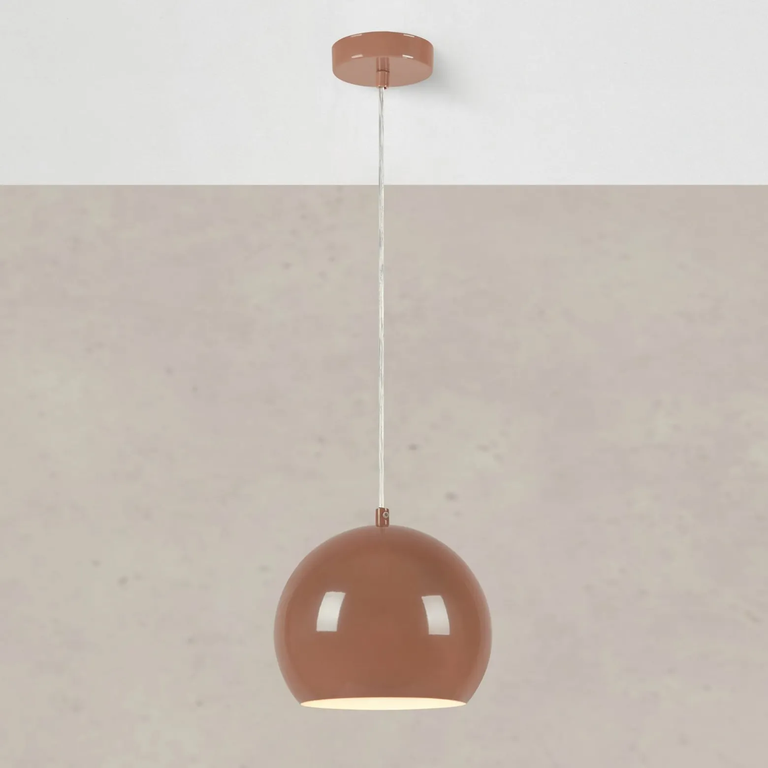 Riippuvalo Pop, Ø 20 cm, ruskea, metalli
