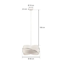 Riippuvalo Tornado Ø 40 cm valkoinen