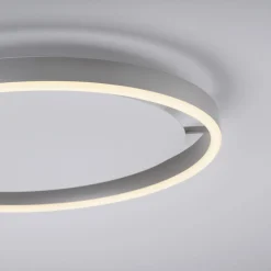 Ritus-LED-kattovalaisin, halkaisija 39,3 cm, alumiini, porrastettu