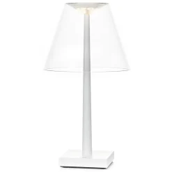 Rotaliana Dina+ LED ladattava pöytävalaisin valkoinen/valkoinen