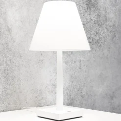 Rotaliana Dina+ LED ladattava pöytävalaisin valkoinen/valkoinen