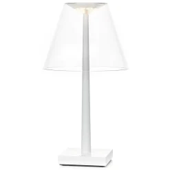 Rotaliana Dina+ LED ladattava pöytävalaisin valkoinen/valkoinen