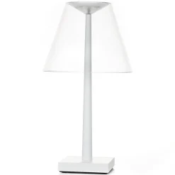 Rotaliana Dina+ LED ladattava pöytävalaisin valkoinen/valkoinen