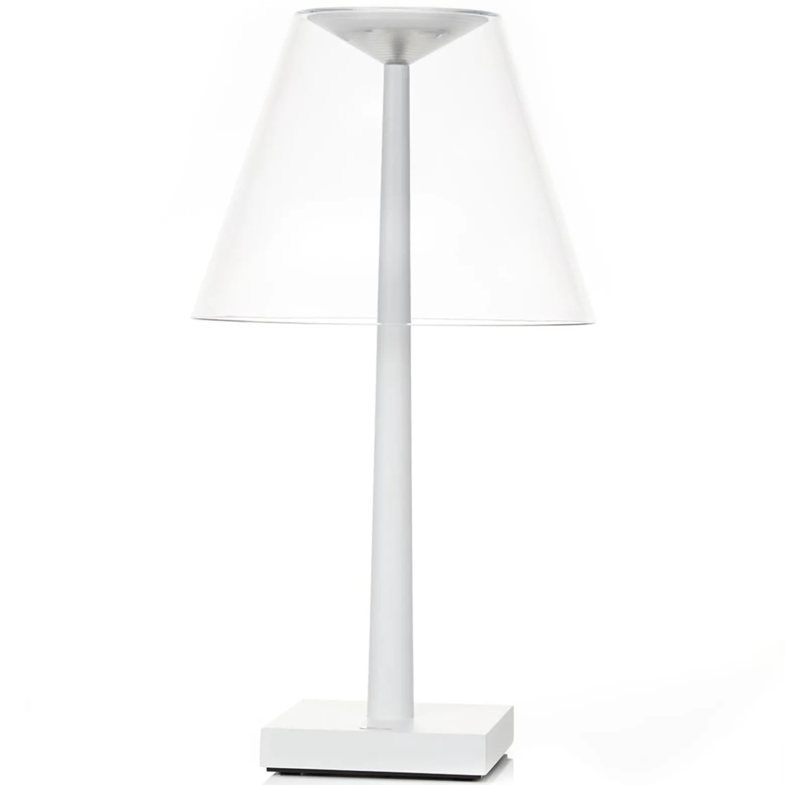 Rotaliana Dina+ LED ladattava pöytävalaisin valkoinen/valkoinen