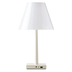 Rotaliana Dina+ T1 LED ladattava pöytävalaisin kermainen