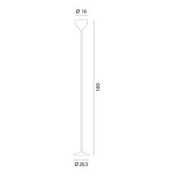 Rotaliana Drink LED-lattiavalaisin, pronssi