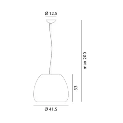 Rotaliana Pomi H2 riipusvalaisin kulta Ø 41,5 cm