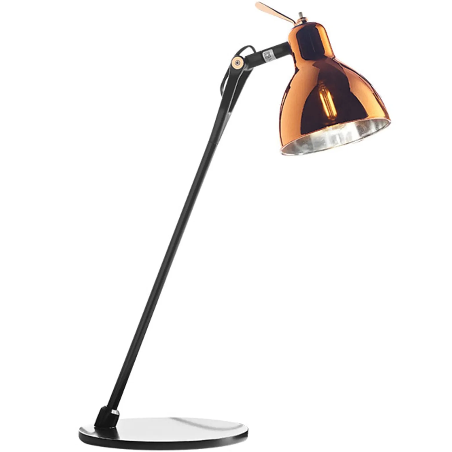 Rotaliana pöytävalaisin Luxy T0 Glam, musta/kupari, 52 cm