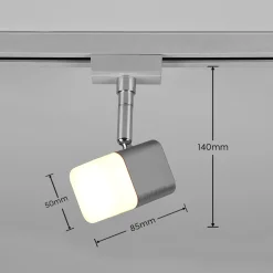 Roubaix DUOline LED-kiskovalaisin, matta nikkeliä