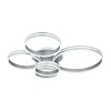 Rubio LED-kattovalaisin, pituus 114 cm, harmaa, CCT, 5 valoa