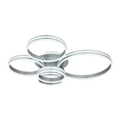 Rubio LED-kattovalaisin, pituus 114 cm, harmaa, CCT, 5 valoa