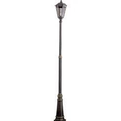 Ruskea lyhtypylväs Fabio, 1-lamppuinen 211 cm