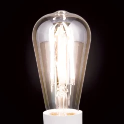 Rustiikki LED-lamppu E27 ST64 6W amber 2200K him.